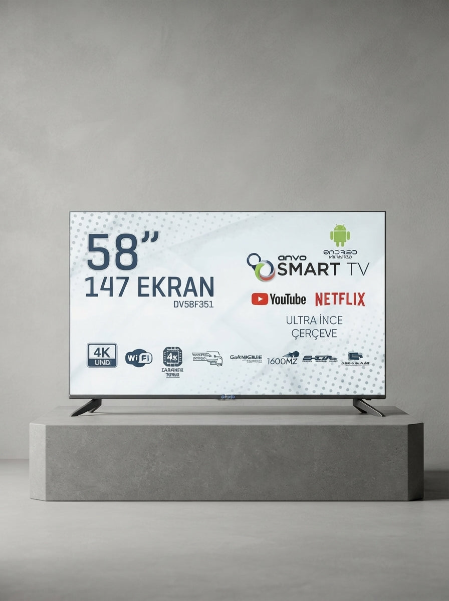 58 İnç Android Smart Otel Tipi LED Televizyon